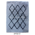 Soft Long Yarn with Geometric Design Carpet